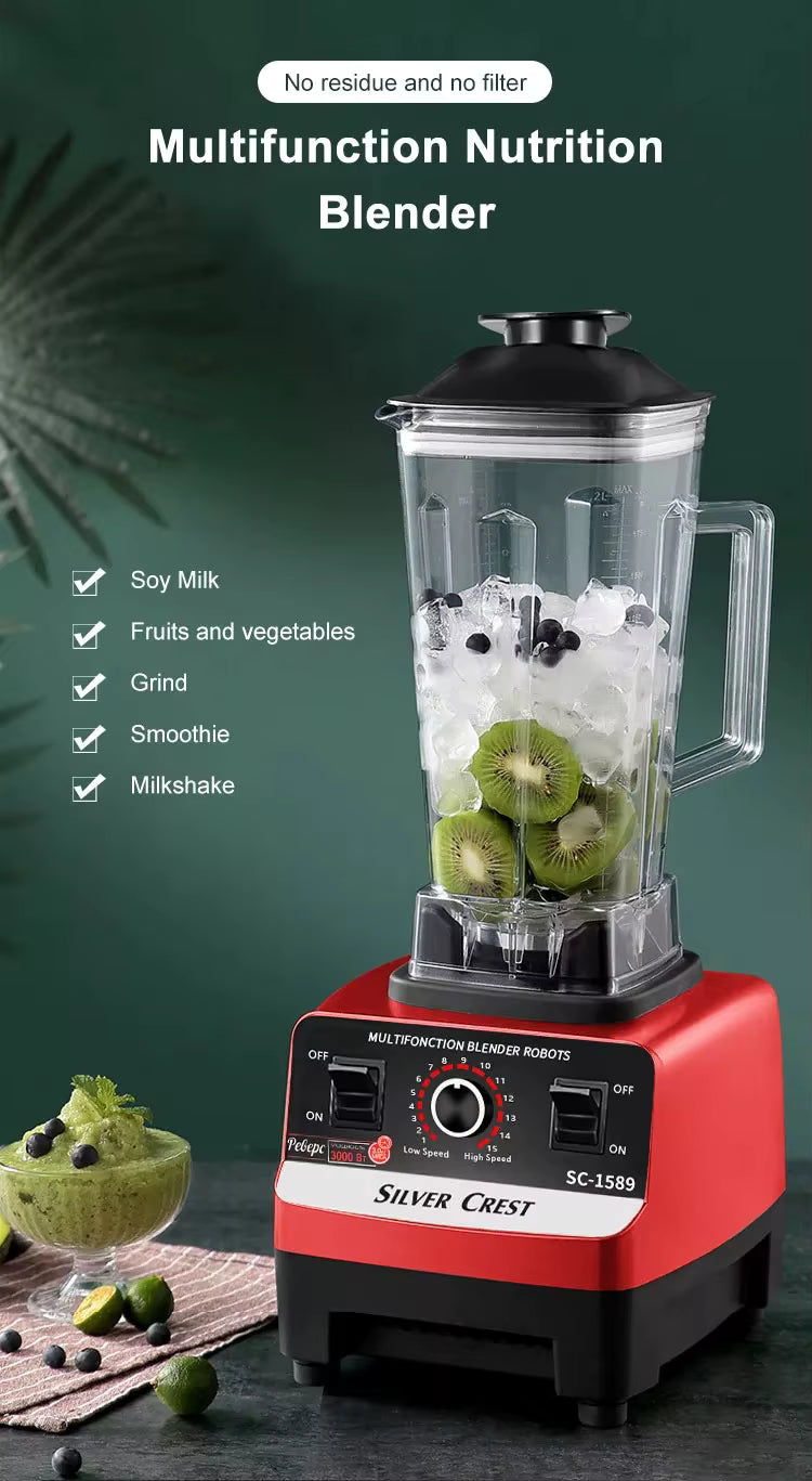 Silver Crest Mélangeur SC-1589 Heavy Duty Blender