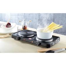 Plaque chauffante portable Starlux à 2 brûleurs, 2000 W, 2000 W - THP-5704B